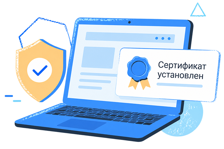Установка сертификата безопасности